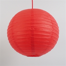 Ricepaper lamp shade 40 cm. Red